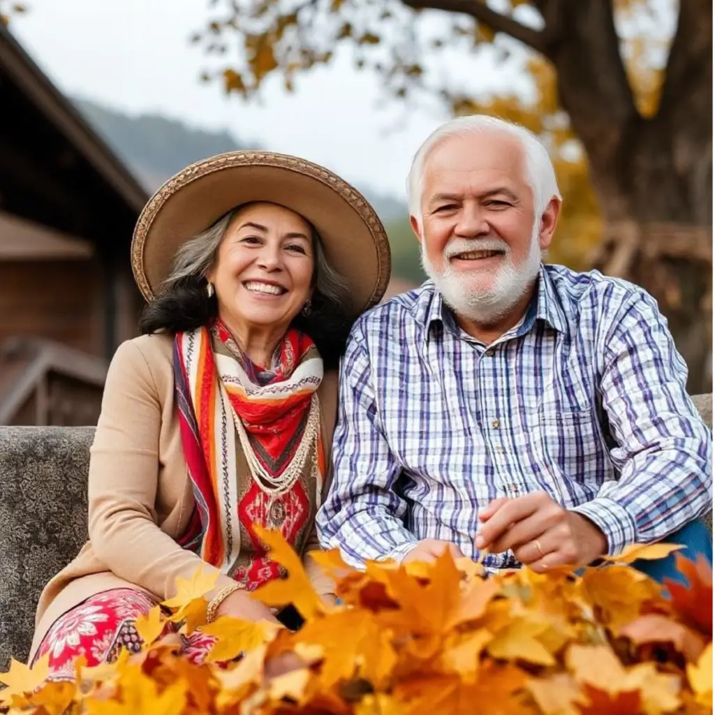 Older mexican couple enjoy life after signing up for medicare